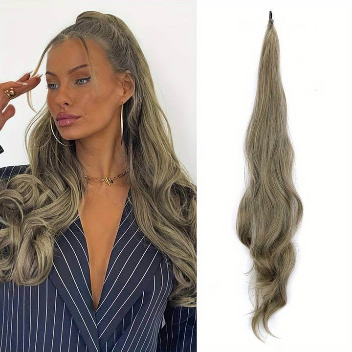 Fleksibel Hårpåsætning Hestehale til Fyldigt Hår