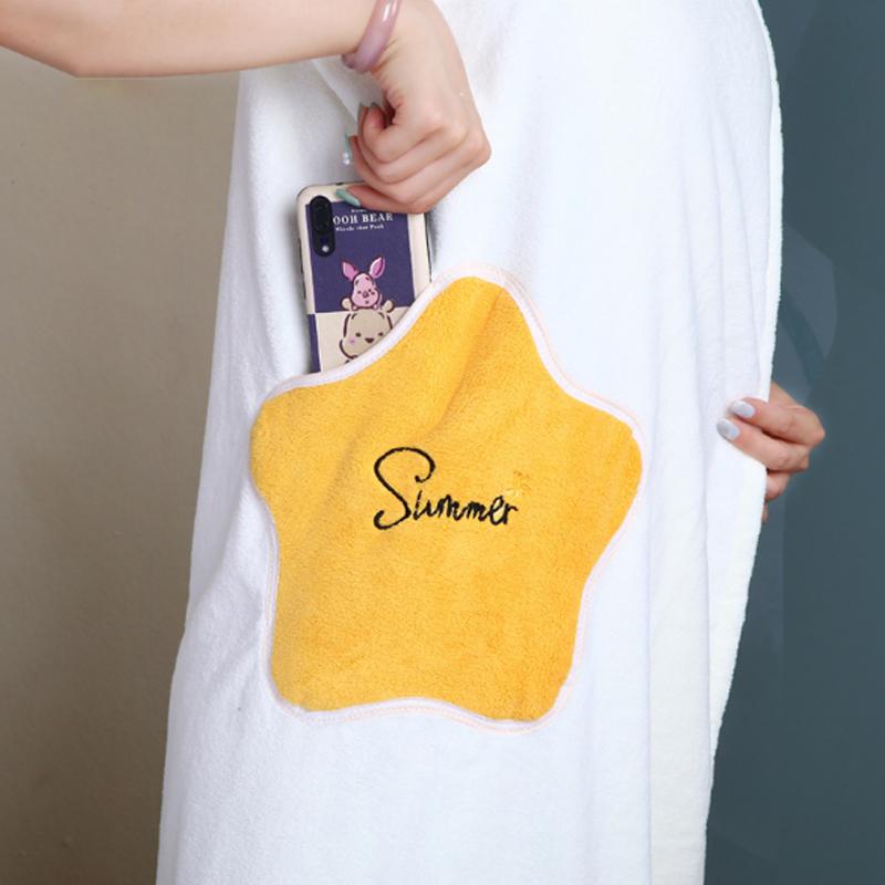 Kvinders Mikrofiber Badekåbe Hurtigtørrende