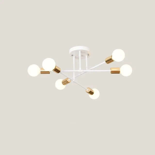 Moderne LED-loftlampe i metaldesign