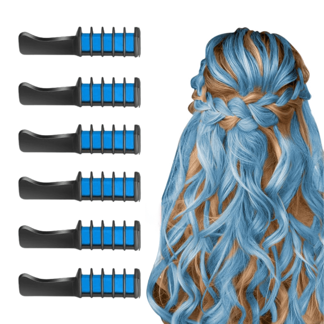 Vaskbar Hårkridtkam - Midlertidig Hårfarve