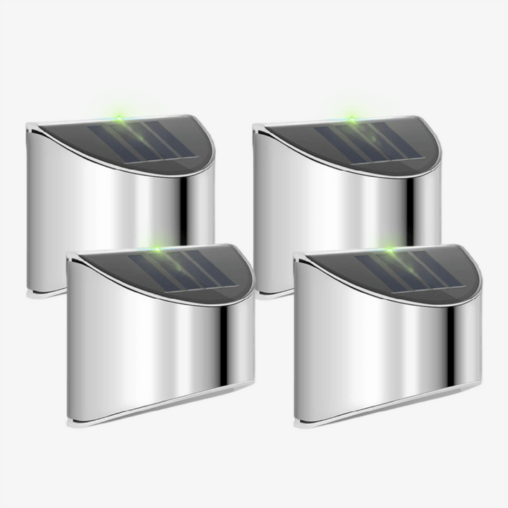 LED Solar Udendørs Væglampe i Rustfrit Stål