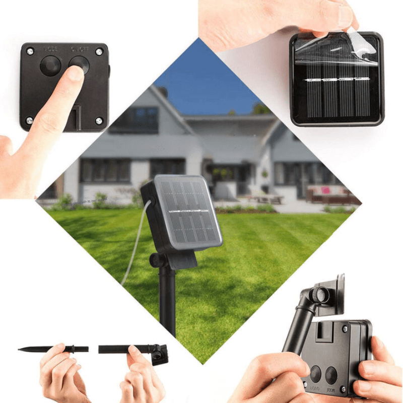 Vandtæt solcellelyskæde i marokkansk stil