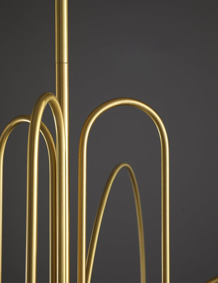 Elegant Glas & Metal Pendel Lampe