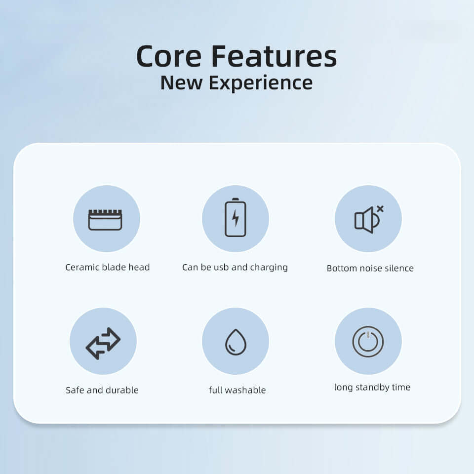 Unisex kropshårtrimmer & barbermaskine