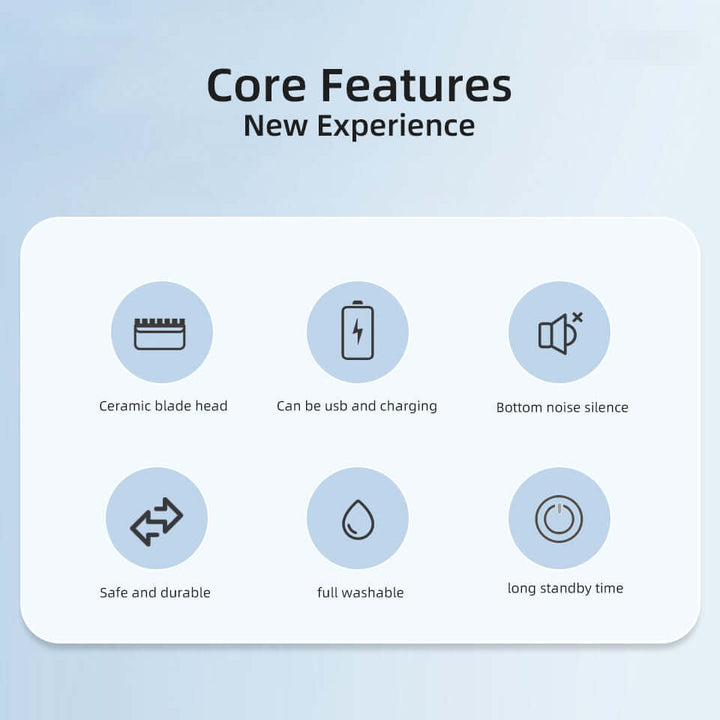 Unisex kropshårtrimmer & barbermaskine