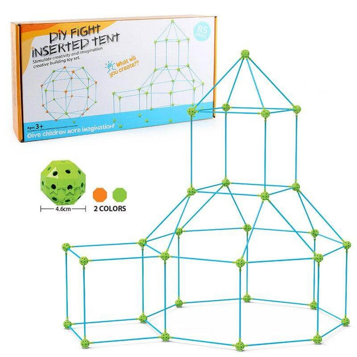 Børne teltbyggesæt: Kreativt konstruktionslegetøj