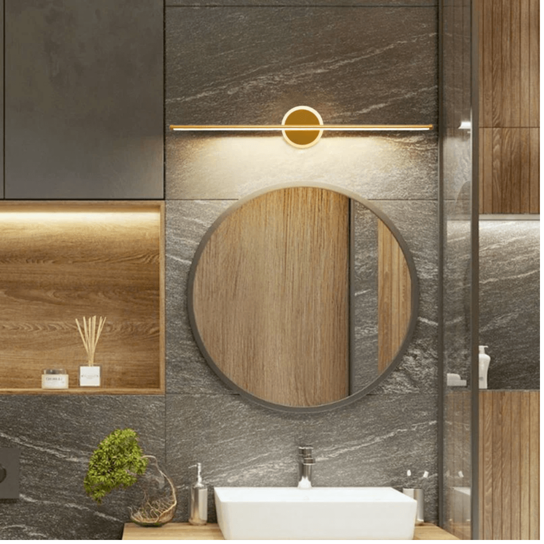 LED Væglampe Moderne Sort - Guld 3 Lysfarver