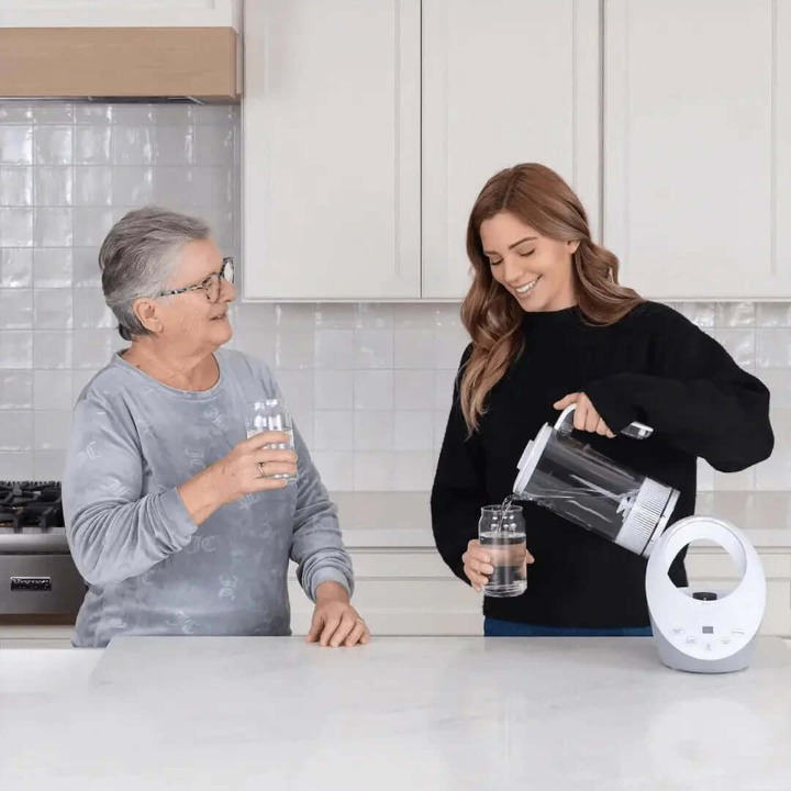 Bærbar hydrogen vandionisator til mere energi