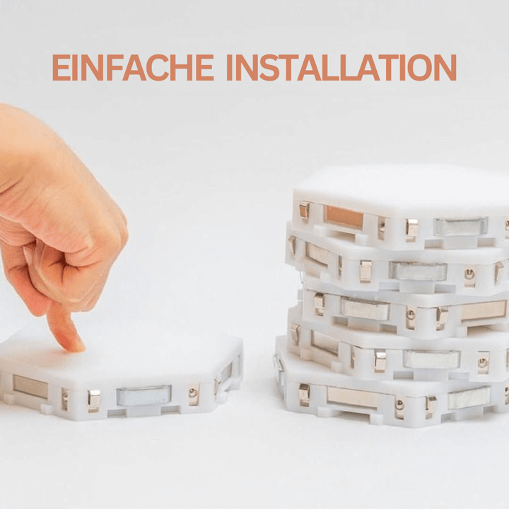 Interaktiv sekskantet LED vægbelysning