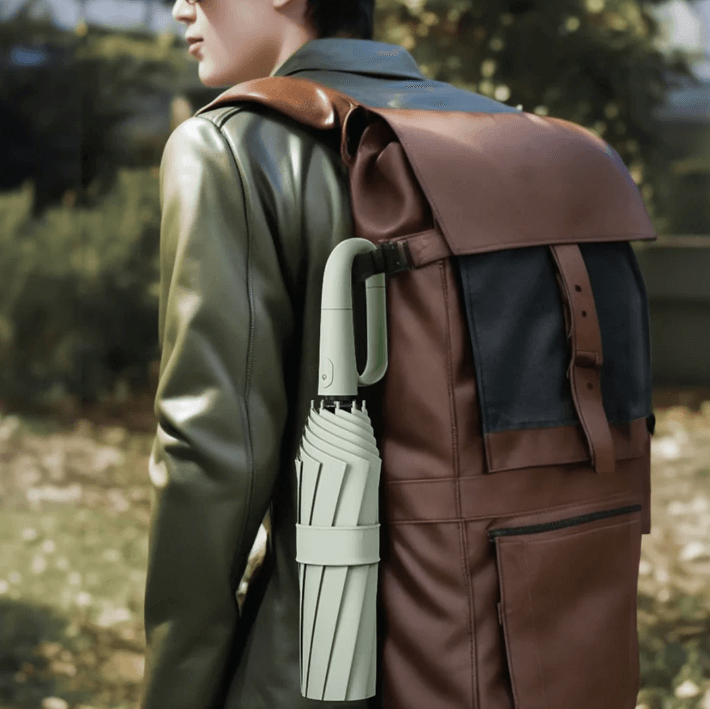 Unisex Stormsikker Paraply med Reflekser