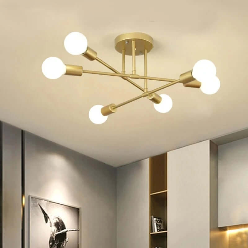 Moderne LED-loftlampe i metaldesign