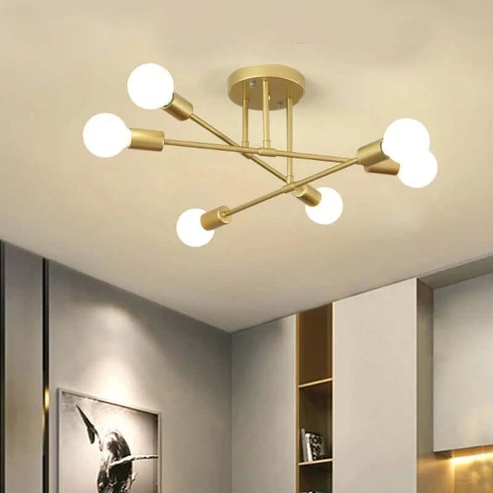 Moderne LED-loftlampe i metaldesign