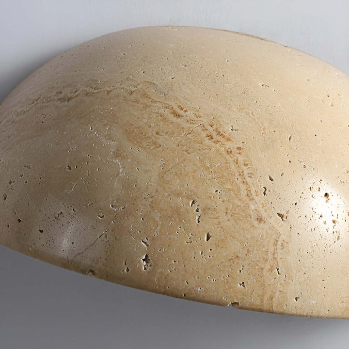 Halvrund LED-væglampe i Wabi-Sabi stil