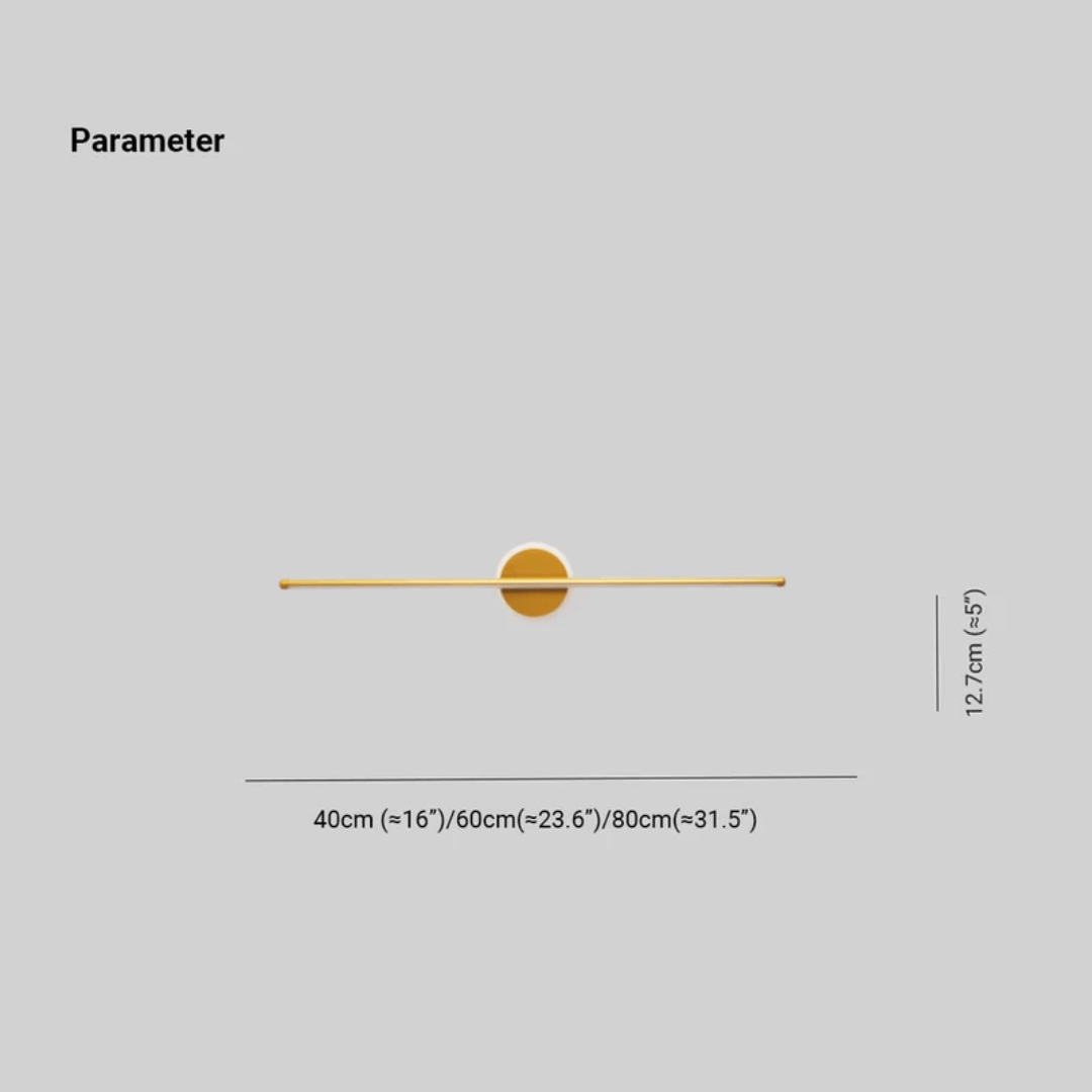 LED Væglampe Moderne Sort - Guld 3 Lysfarver