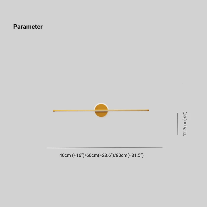 LED Væglampe Moderne Sort - Guld 3 Lysfarver