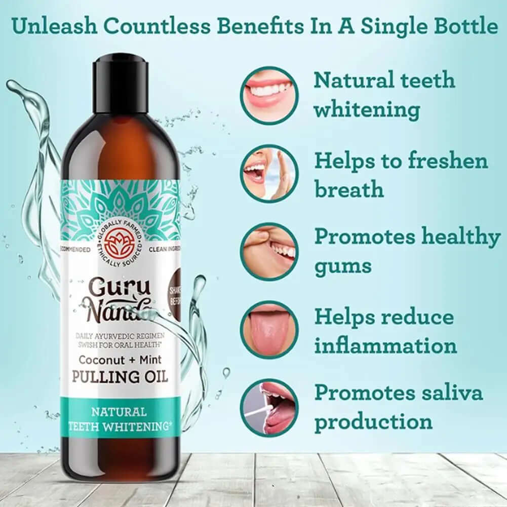 Mundolie med 7 æteriske olier og vitaminer til sund mundpleje