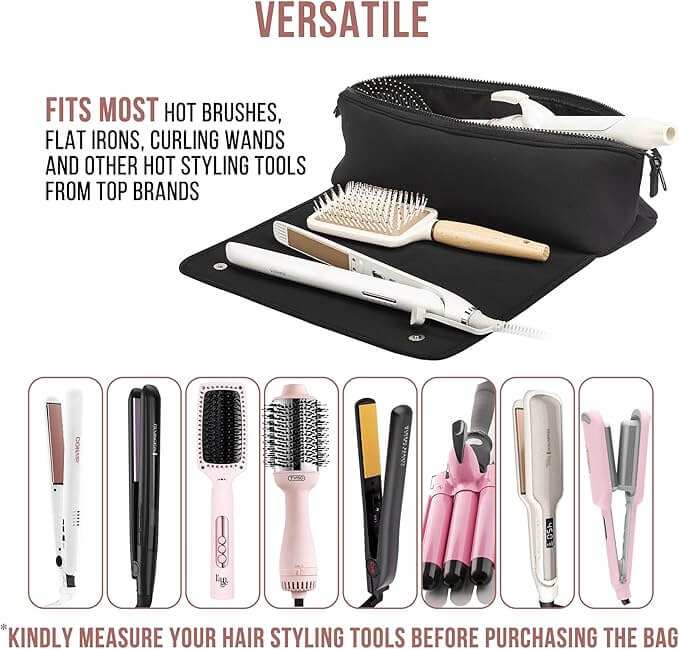 Varmebestandig Stylingmåtte & Rejsetaske 2-i-1