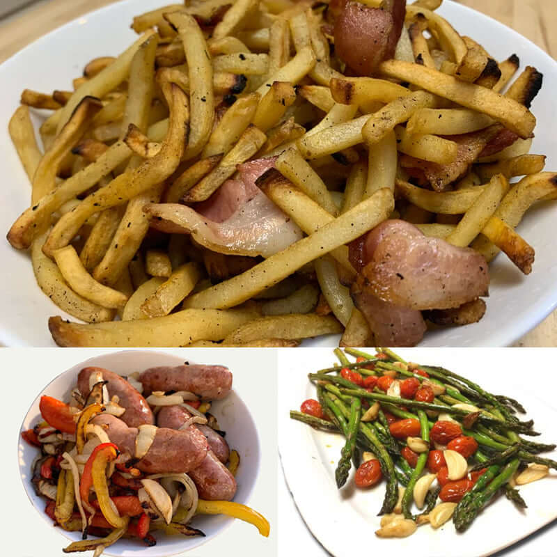 Roterende grillkurv i rustfrit stål