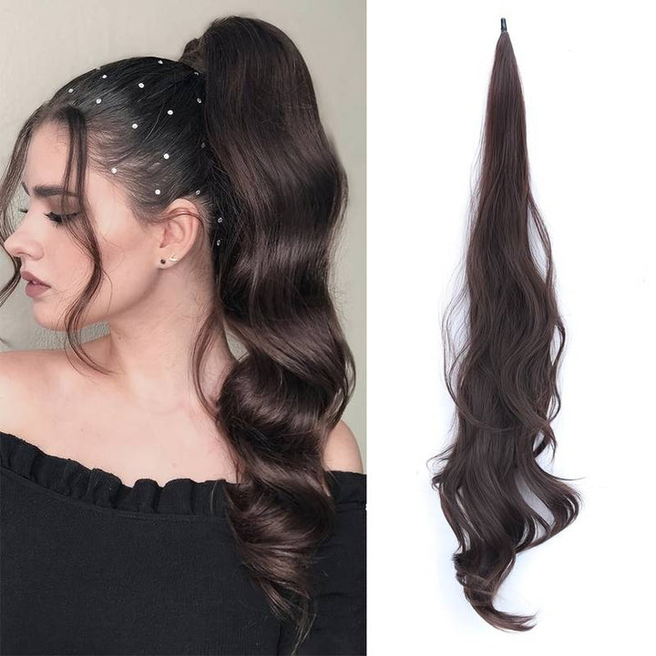 Fleksibel Hårpåsætning Hestehale til Fyldigt Hår