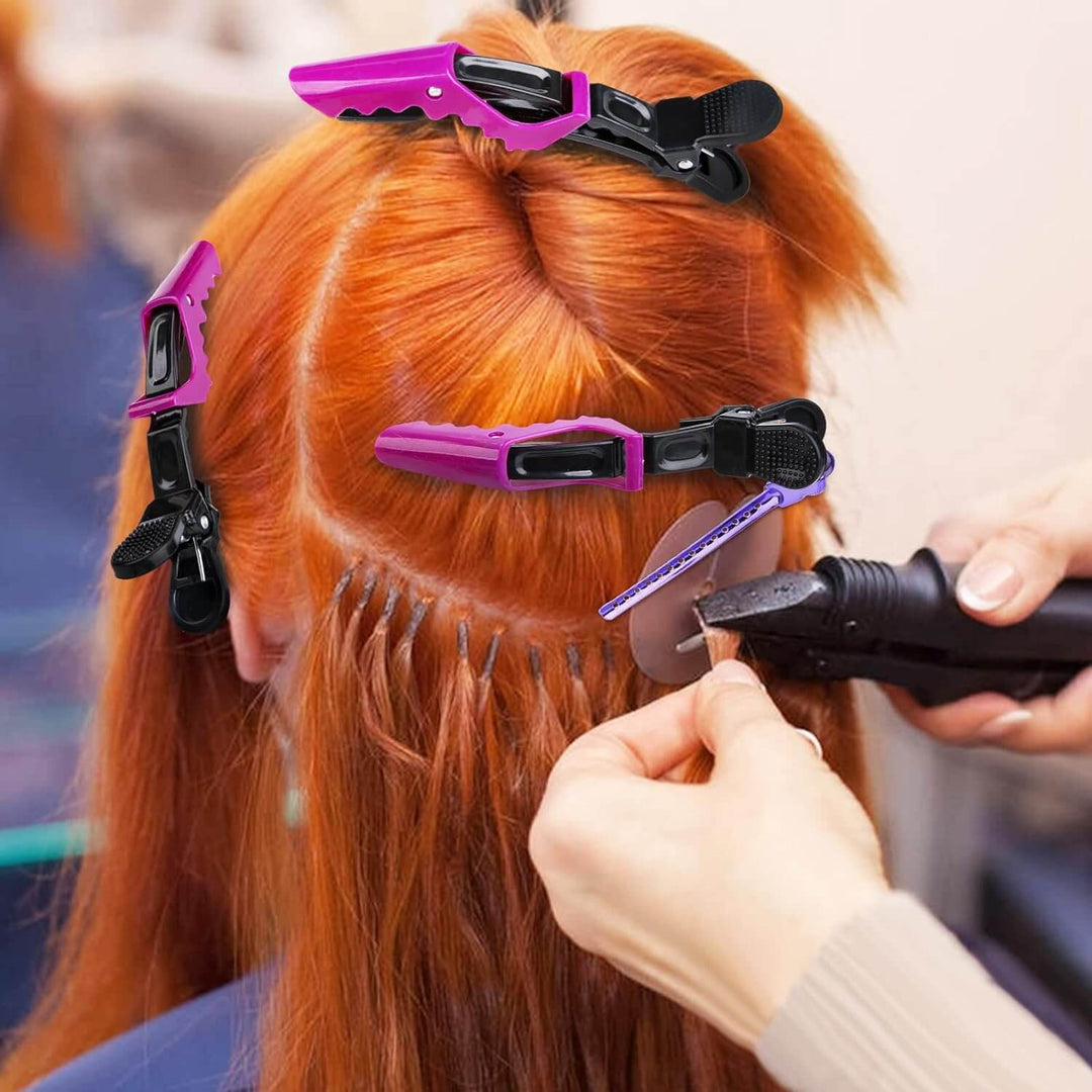 Hårstylingklemmer Sæt 10 Stk. - Professionelle Frisørklemmer