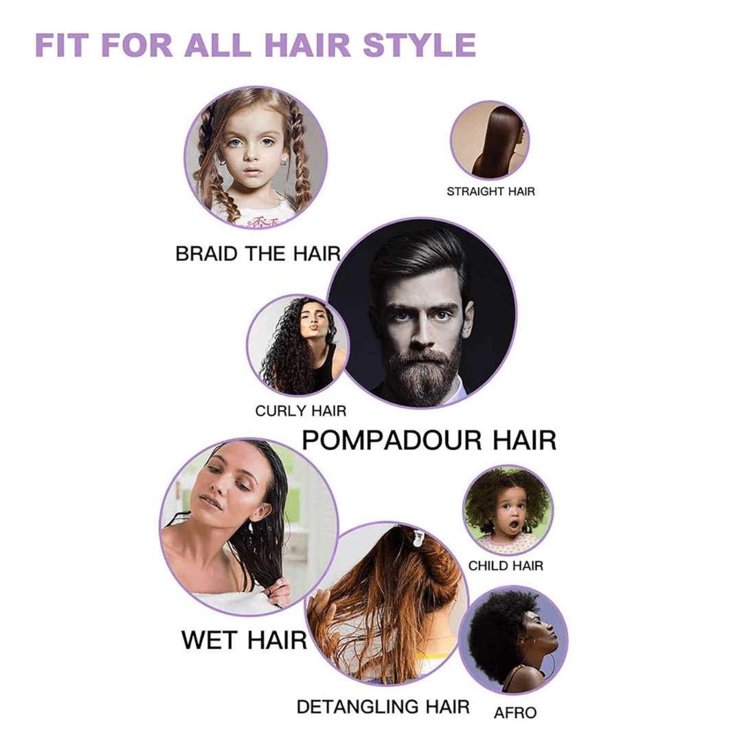 4-pak filterbørster til ubesværet kæmning