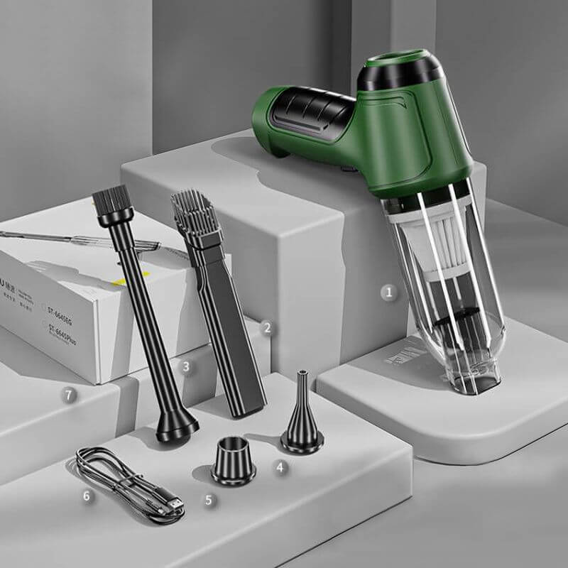 Bærbar trådløs bilstøvsuger til hjemmet