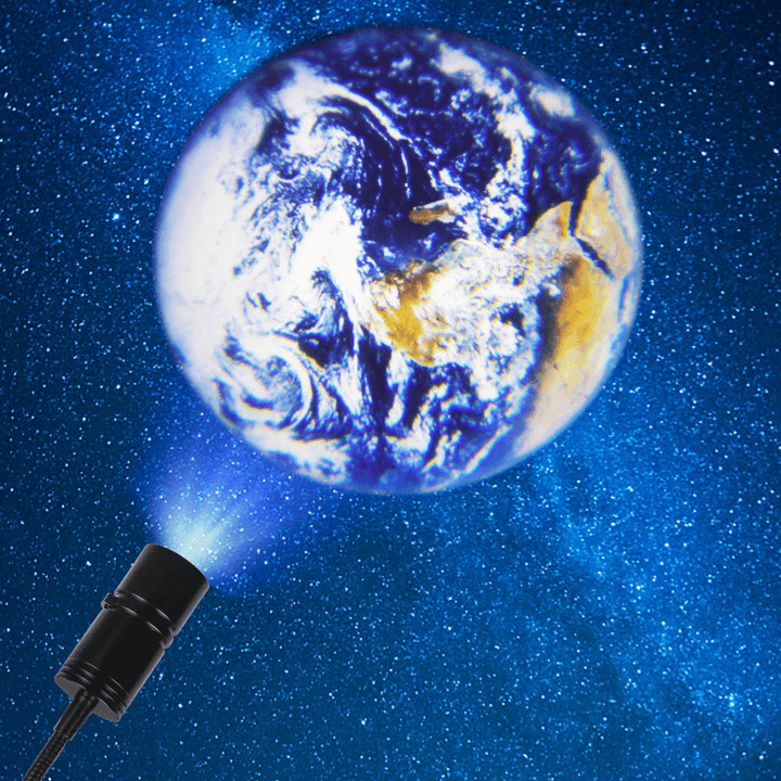 Projektionslampe Jord & Måne