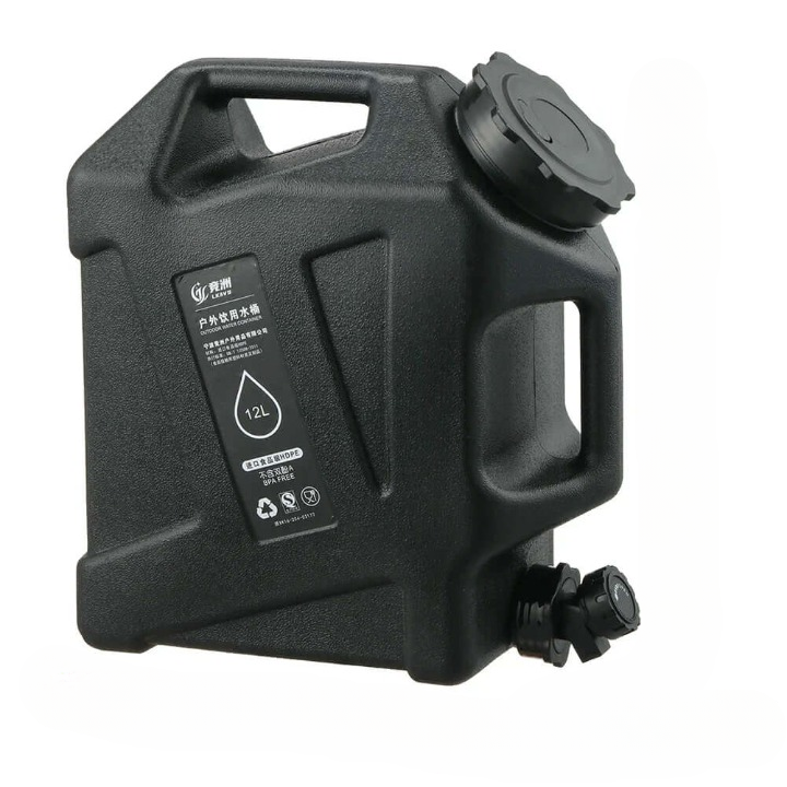 Bærbar 12L vandbeholder til camping og rejser