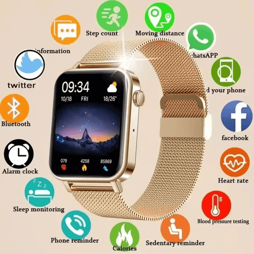 Elegant Smartwatch til Kvinder - Aktivitetstracker