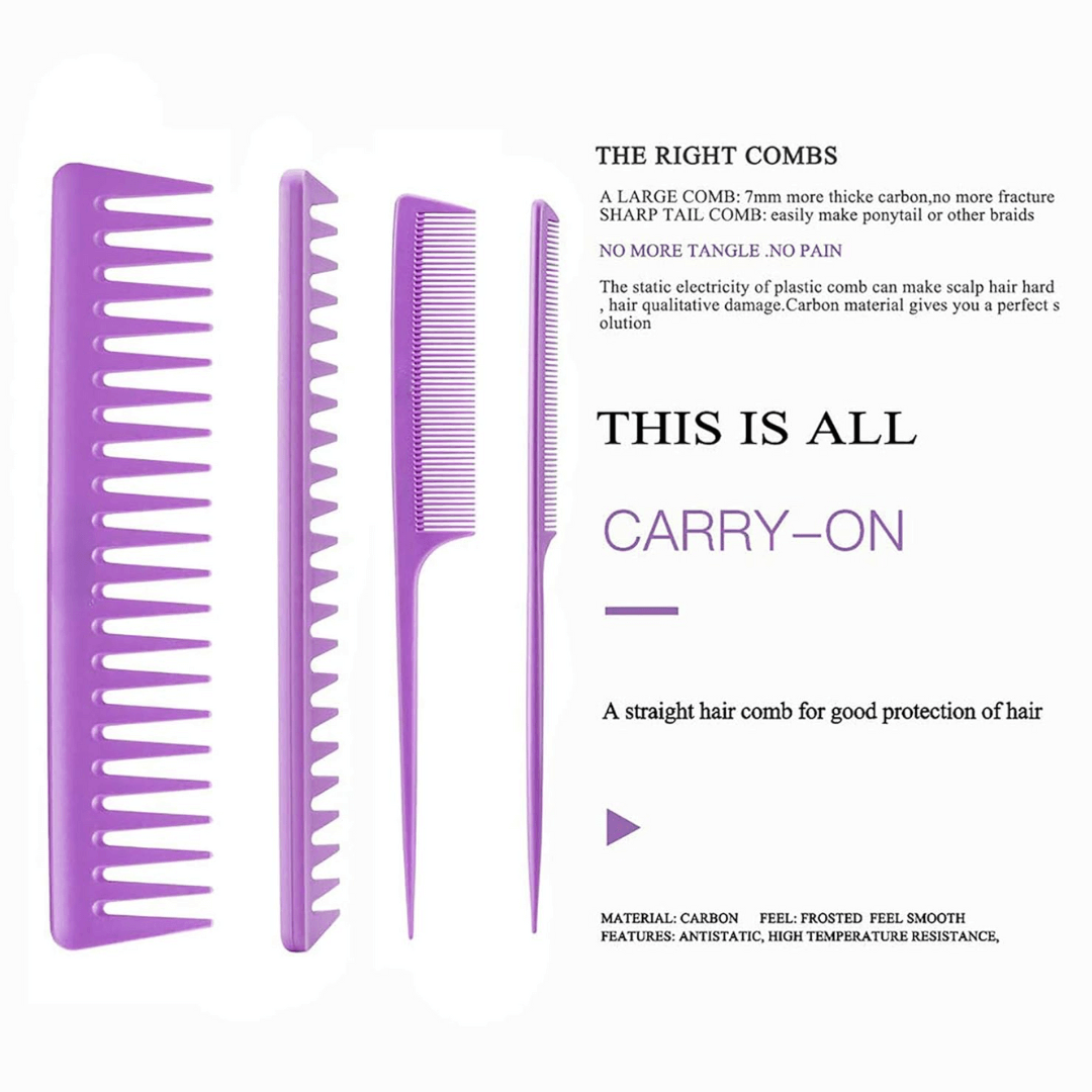 4-pak filterbørster til ubesværet kæmning