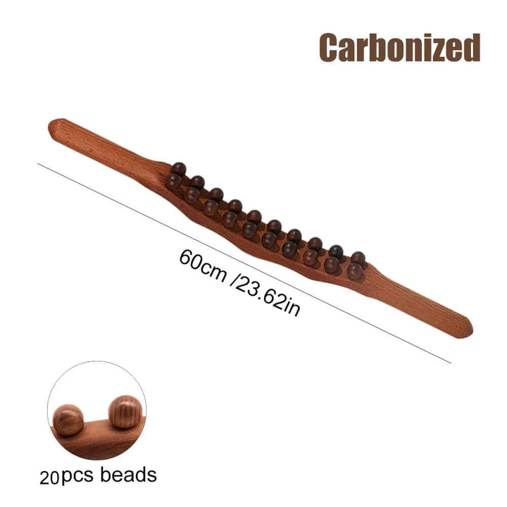 Træ Gua Sha Massagestav 60 cm - Dyb Afslapning