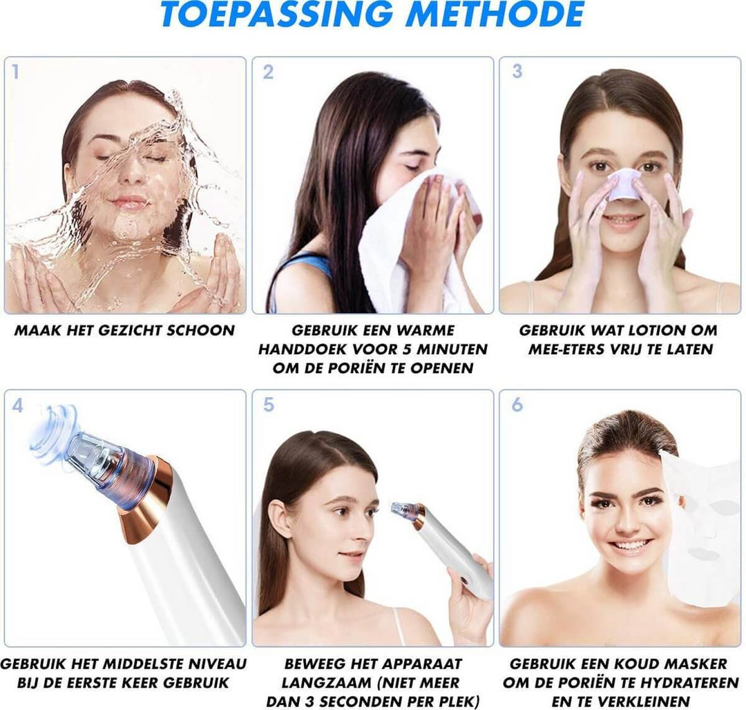 Elektrisk Ansigtsrenser i hvid