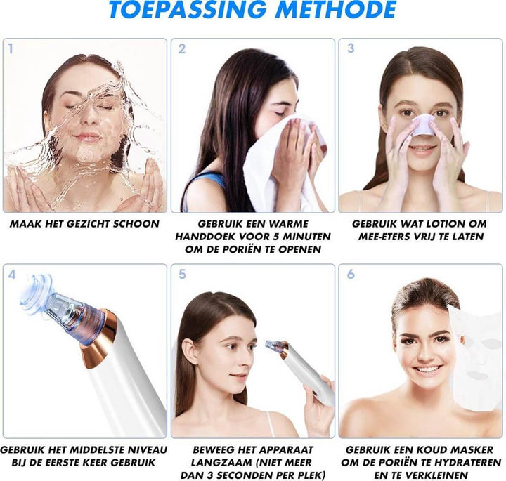 Elektrisk Ansigtsrenser i hvid