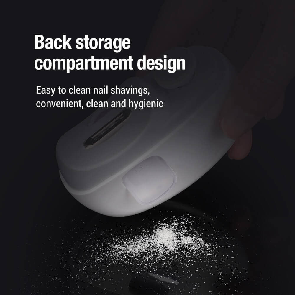 3-i-1 Elektrisk negleklipper og polerer til mænd og kvinder