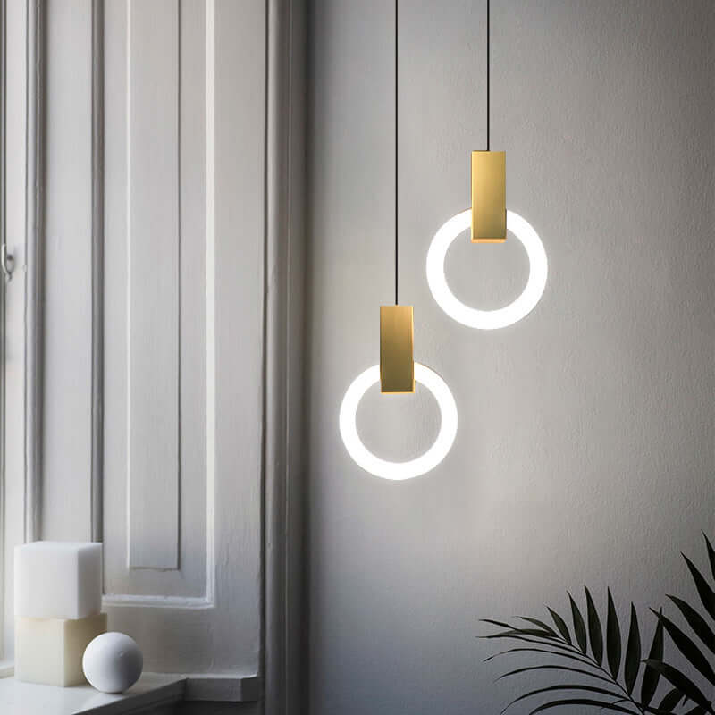 Moderne LED Ring Pendellampe