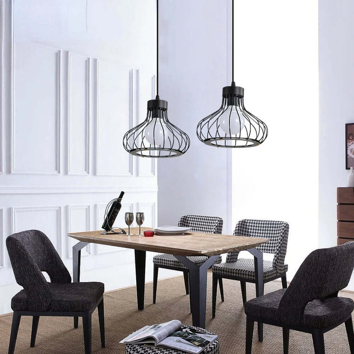 Moderne loft stil metal pendellampe