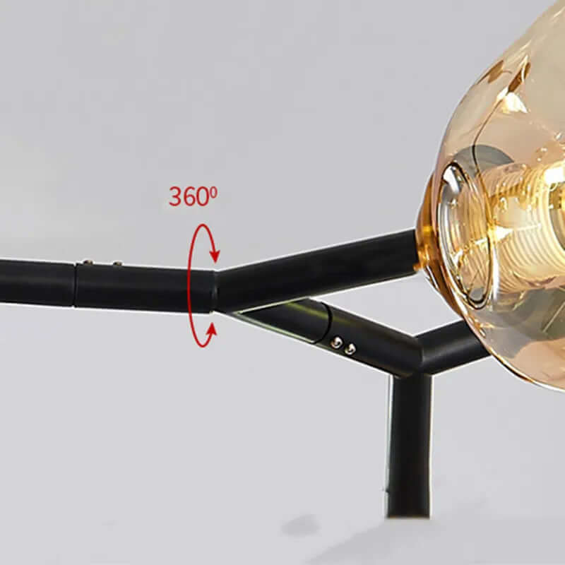 Moderne LED glaskronelysekrone