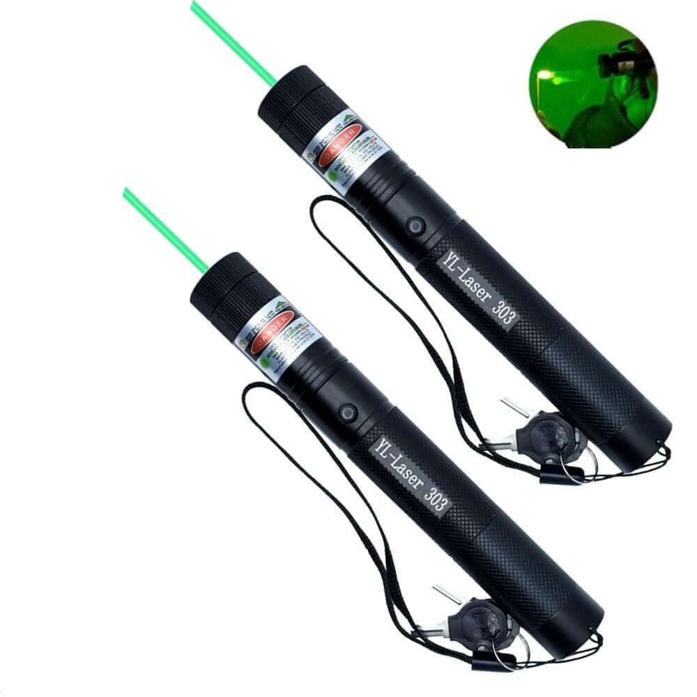 Kraftfuld laserpointer: Grøn/rød