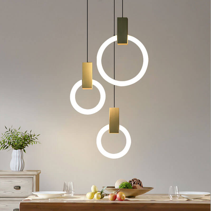 Moderne LED Ring Pendellampe