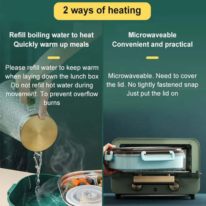 Isoleret madpakke i rustfrit stål 1400 ml