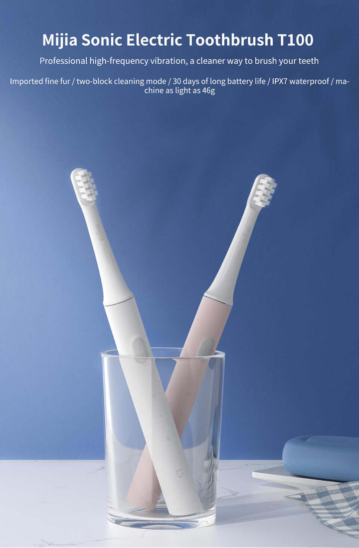 Elektrisk Sonisk Tandbørste - Vandtæt & USB-Opladning