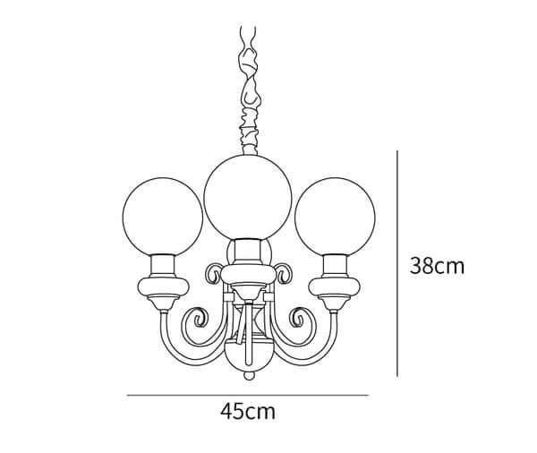 Onyx Lysekrone til hjemmet - Moderne design