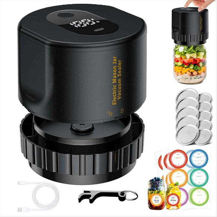 Elektrisk vakuumforsegler til syltetøjsglas