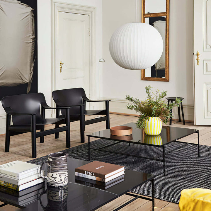 Moderne Hængelampe i Hvid – Silke & Stål