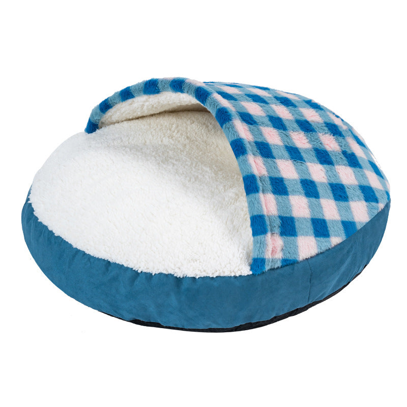 Hyggelig hundeseng med baldakin