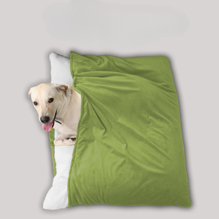 Ultrablød Fluffy Hvalpesovepose - Hundekurv