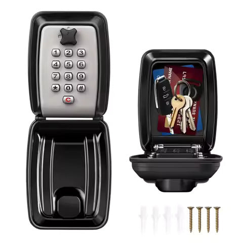 Vejrbestandig nøgleboks til vægmontering