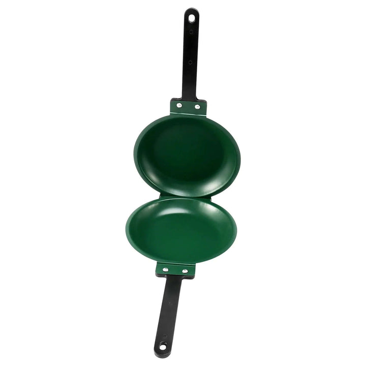 Vendbar Stegepande med Non-stick Belægning og Foldehåndtag