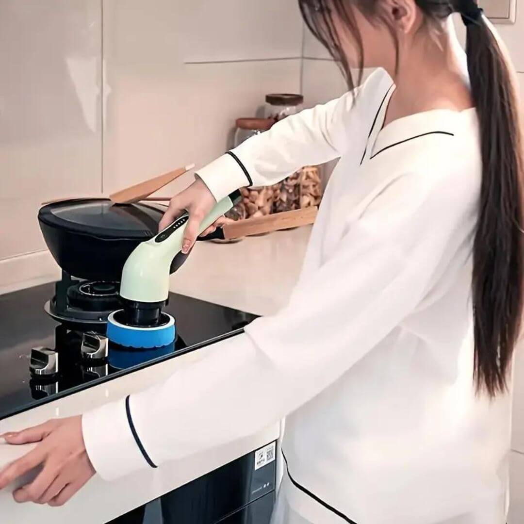 9i1 Multifunktionel Rengøringsbørste - Kraftfuld Husholdningsrengøring