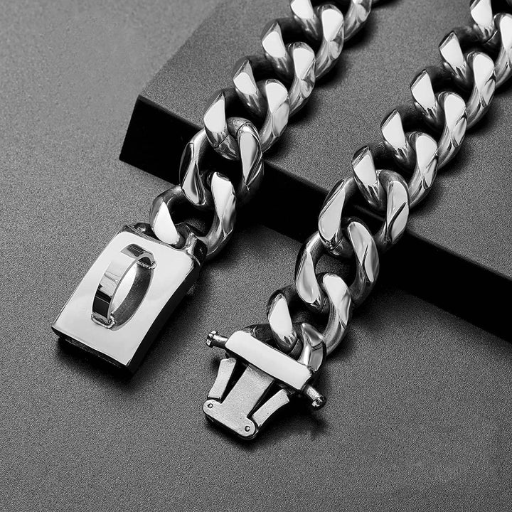 Robust Hundehalsbånd i Titaniumstål, 45-70cm